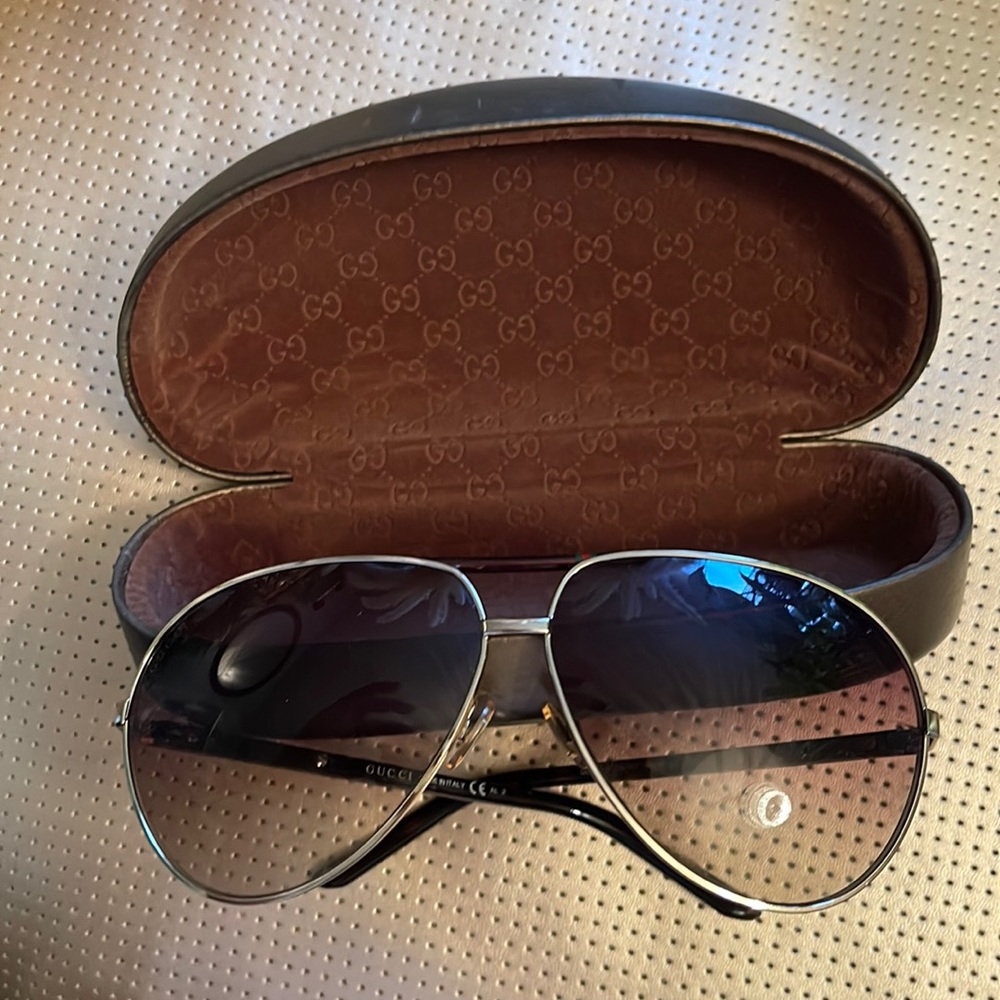 Authentic Gucci Gold Rim Gladiator Sunglasses